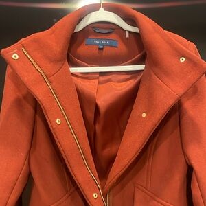 Cole Haan Women’s Coat Szie 4 Color Rust